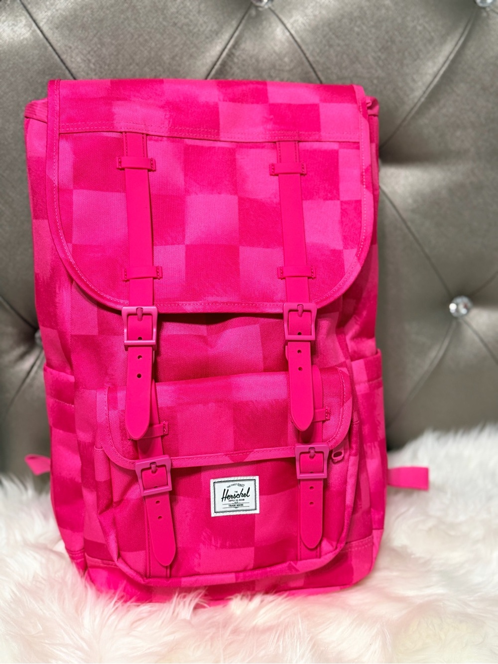 Herschel Supply Company Pink Checkered Backpack - Picture 3 of 3